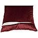 Cuscino Arredo Imbottito Sfoderabile In Velluto Con Fiocco Colore Bordeaux Josel In Tinta Unita - Foto miniatura 3