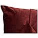 Cuscino Arredo Imbottito Sfoderabile In Velluto Con Fiocco Colore Bordeaux Josel In Tinta Unita - Foto miniatura 5