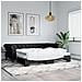 Divano Letto Con Letto Estraibile Nero 90x200 Cm In Similpelle - Foto miniatura 1
