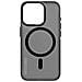 Cover Magsafe Per Iphone 15 Pro Max Robusta Antiscivolo Grip Case Nera - Foto miniatura 1