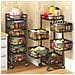 Carrello Trolley Cucina In Metallo 6 Ripiani 26x85 4 Ruote Salvaspazio Nero - Foto miniatura 1