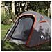 Tenda Da Campeggio A Tunnel Per 3 Persone Grigio E Arancione - Foto miniatura 4