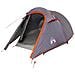 Tenda Da Campeggio A Tunnel Per 3 Persone Grigio E Arancione - Foto miniatura 1