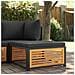 Sgabello Da Giardino Con Cuscini 68x68x30 Cm Massello Acacia - Foto miniatura 1