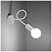 Lampada Da Parete Loop Bianco Sl. 1430 - Industriale Lampade Da Parete Bianco 20x25x8 Cm - Foto miniatura 8