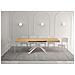 Tavolo allungabile 80x140/224 cm Karida quercia natura gambe bianche - Foto miniatura 3