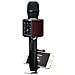 Microfono Karaoke Bluetooth Con Altoparlante Ed Effetti Di Illuminazione Musicale, Nero - Foto miniatura 5