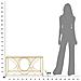 Tavolino Mf552 - Oro - Metallo - 90x60x45 Cm - Foto miniatura 7