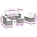 Set Divano da Giardino 8pz con Cuscini Grigio Chiaro Polyrattan - Foto miniatura 3