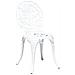 Set Bistro da Giardino in 3 Pezzi vitaXL Bianco in Alluminio Fuso - Foto miniatura 4