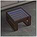 Tavolino Salotto con LED Infinity Rovere Marrone 50x53x30 cm - Foto miniatura 2