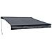 Tenda Saule 3,5 × 3 M Con Semicupio - Tessuto Antracite E Struttura Grigia - Foto miniatura 1