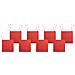 Set Di 8 Cuscini Per Sedie Sassari Premium 46 X 46 Cm Rosso - Foto miniatura 2