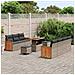 Set Divano da Giardino 10 pcs Grigio 90 x 55 x 71 cm - Foto miniatura 3