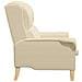 poltrona Crema 76 x 94 x 102 cm Tessuto - Foto miniatura 5