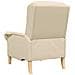 poltrona Crema 76 x 94 x 102 cm Tessuto - Foto miniatura 6