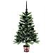Albero di Natale con 150 LED con supporto Verde 90 cm PE - Foto miniatura 4