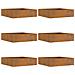 Bordura per Prato 6 pcs Ruggine 50 x 50 x 13 cm - Foto miniatura 1