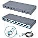 CADUAL4KDOCKUK replicatore di porte e docking station per laptop Cablato USB 3.2 Gen 1 (3.1 Gen 1) Type-C Nero, Turchese - Foto miniatura 1