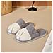 Pantofole Calde E Accoglienti Per La Casa Di Coppia - Calzature Unisex Antiscivolo Per Interni Grey M - Foto miniatura 3