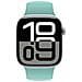 Bracciale Per Apple Watch 38 / 40 / 41 / 42mm In Silicone Liquido, Turchese - Foto miniatura 3