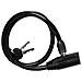 Cavo Antifurto Compatto A Testa Tonda Con Serratura A Chiave Per Biciclette E Monopattini - Foto miniatura 1