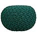 Puf In Cotone Intrecciato Verde 45x45x30h - Foto miniatura 2