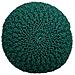 Puf In Cotone Intrecciato Verde 45x45x30h - Foto miniatura 4