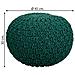 Puf In Cotone Intrecciato Verde 45x45x30h - Foto miniatura 5