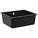Lavello Nero 530 x 460 mm 80% Quarzo e 20% Resina - Foto miniatura 1