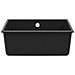 Lavello Nero 530 x 460 mm 80% Quarzo e 20% Resina - Foto miniatura 3