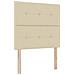 Letto a molle con materasso Crema 90 x 190 cm Tessuto - Foto miniatura 6