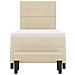 Letto a molle con materasso Crema 90 x 190 cm Tessuto - Foto miniatura 8