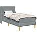 Struttura letto con materasso Grigio chiaro 100 x 200 cm - Foto miniatura 1