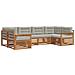 Set divani con cuscino 6 pcs Grigio Naturale e Chiaro - Foto miniatura 1
