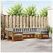 Set divani con cuscino 6 pcs Grigio Naturale e Chiaro - Foto miniatura 2