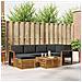 Set divani 7 pcs Naturale e Antracite Legno di Acacia Massello - Foto miniatura 2