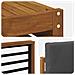 Set divani 7 pcs Naturale e Antracite Legno di Acacia Massello - Foto miniatura 8