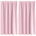Tende Blackout con Anelli 2 pcs Rosa baby 140 x 140 cm - Foto miniatura 1