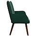 Sofa a Due Posti Verde Scuro 115 x 61 x 87 cm Velluto - Foto miniatura 5