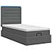 Letto Ottomano con Materasso e LED Grigio Scuro 80 x 200 cm - Foto miniatura 9