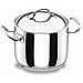 72124 - Padella professionale in acciaio inox da 24 cm con coperchio - Foto miniatura 1