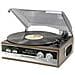 Giradischi PL186H 33/45/78 Giri Radio FM colore Marrone / Grigio - Foto miniatura 1