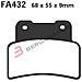 B1r R1243200 Pastiglie Aprilia Rs125-sl750-mana 850 Ant. Fa432 - Foto miniatura 1