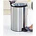 Bidone per la spazzatura 12 L Rotondo Stainless steel - Foto miniatura 3