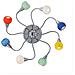 Lampada Da Parete / soffitto 8 X 40w E14 Color - Foto miniatura 1