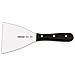 Serie Universal - Spatola Cucina - Lama Acciaio Inossidabile Nitrum 125x120 Mm - Manico Polioxymetilene (pom) Colore Nero - Foto miniatura 1