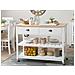 Carrello Da Cucina Navarino Bianco - Foto miniatura 19