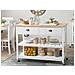 Carrello Da Cucina Navarino Bianco - Foto miniatura 2