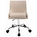 Sedia Sgabello da Lavoro con Ruote Club in Tessuto - Sedia Lavoro Studio Ambulatorio Estetista Regolabile e Girevole a 360° Crema - Foto miniatura 2